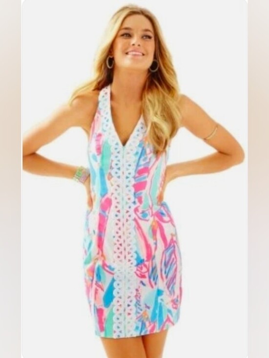 Lilly Pulitzer Dresses & Skirts - Lilly Pulitzer Lynn Shift Dress Multi Out to Sea EUC Sz 12